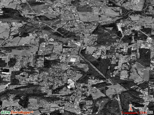 Cajah's Mountain satellite photo by USGS 