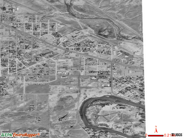 Mills satellite photo by USGS 