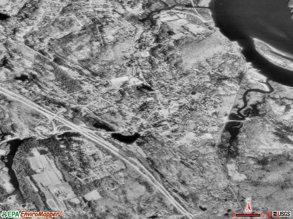 Deep River Center satellite photo by USGS 