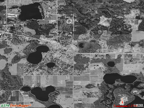 Groveland satellite photo by USGS 