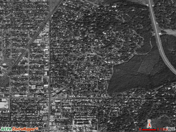 Olmos Park satellite photo by USGS 