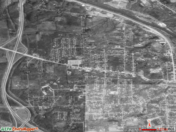 Oakwood satellite photo by USGS 