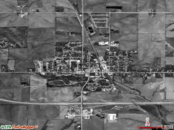 West Branch satellite photo by USGS 