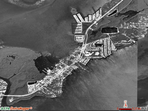 Tavernier satellite photo by USGS 