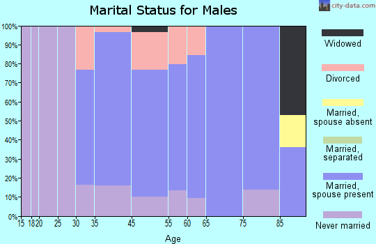 Mattapoisett Center marital status for males