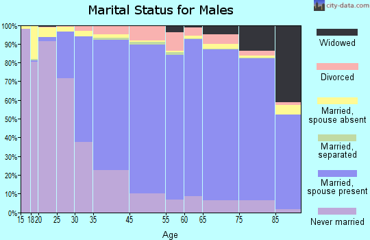 Newton marital status for males