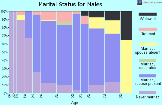 Northborough marital status for males