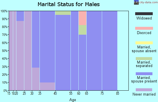North Lakeville marital status for males