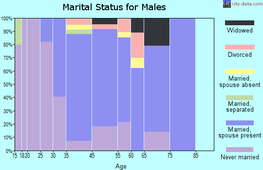 North Pembroke marital status for males