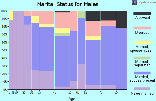 North Plymouth marital status for males