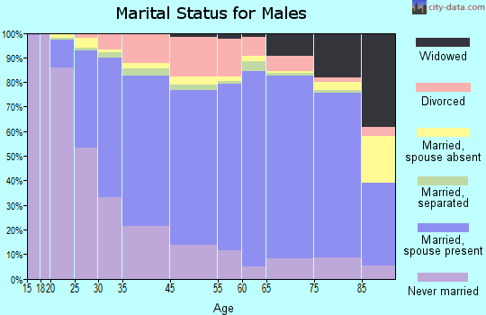 Taunton marital status for males