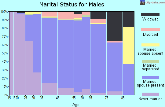 Wilmington marital status for males