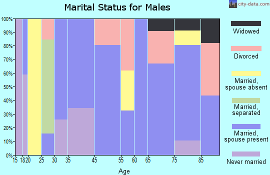 St. David marital status for males