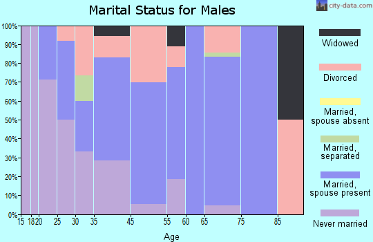 Atlanta marital status for males