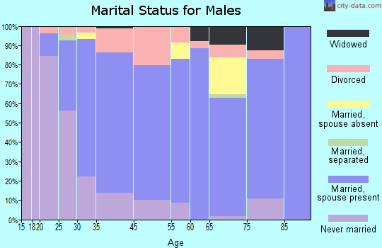Auburn marital status for males