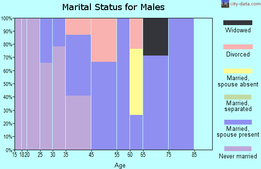 St. Michaels marital status for males