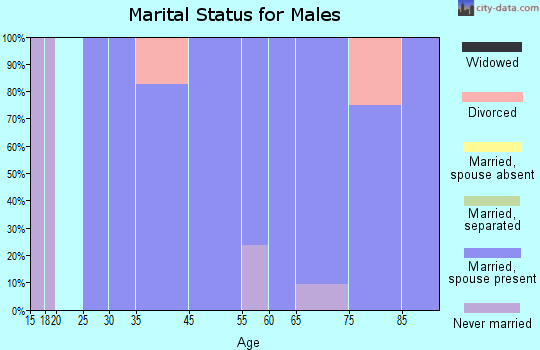 Barton Hills marital status for males