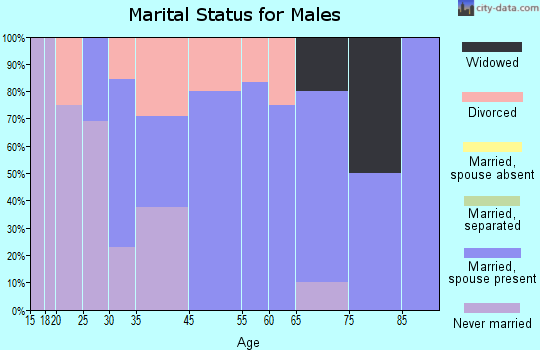 Bear Lake marital status for males