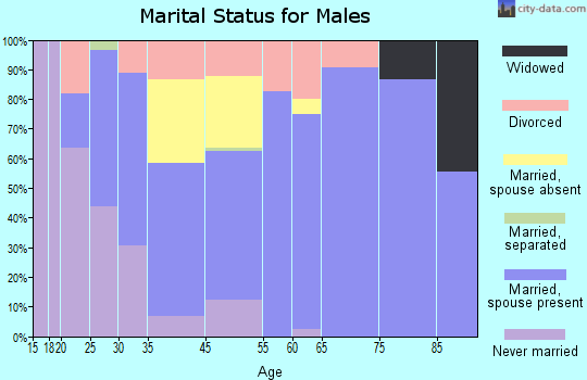 Bellaire marital status for males