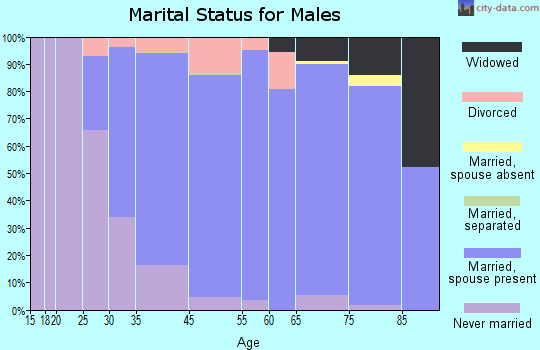 Beverly Hills marital status for males