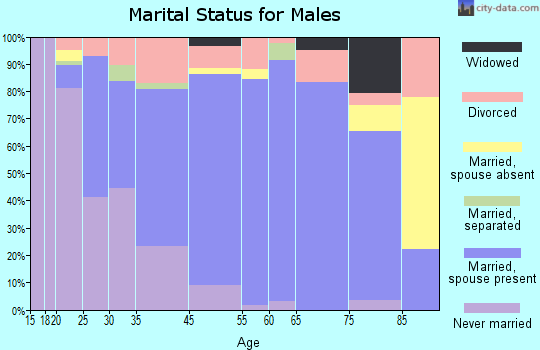 Bridgeport marital status for males