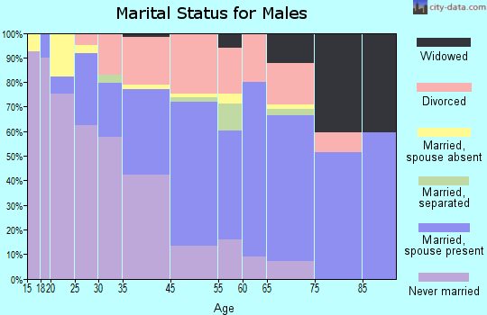 Buena Vista marital status for males