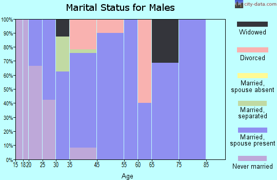Burlington marital status for males
