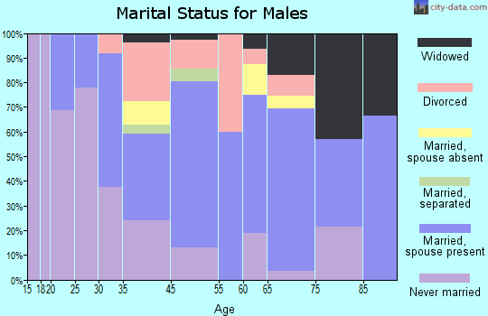 Caseville marital status for males