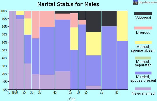 Centreville marital status for males