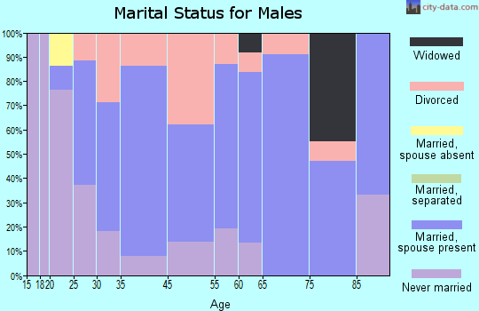 Clinton marital status for males
