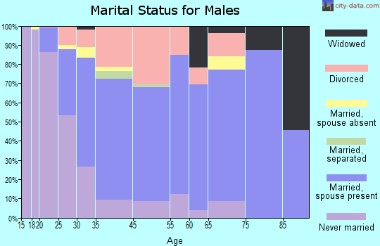 Comstock Park marital status for males