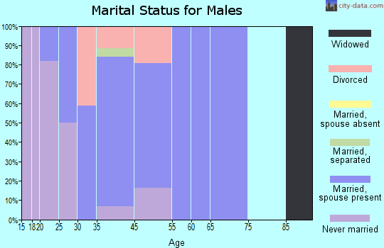 Dansville marital status for males