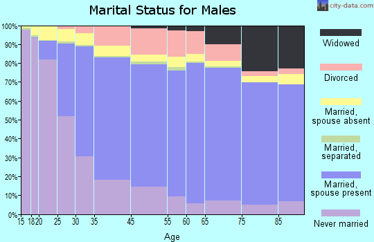 Dearborn marital status for males