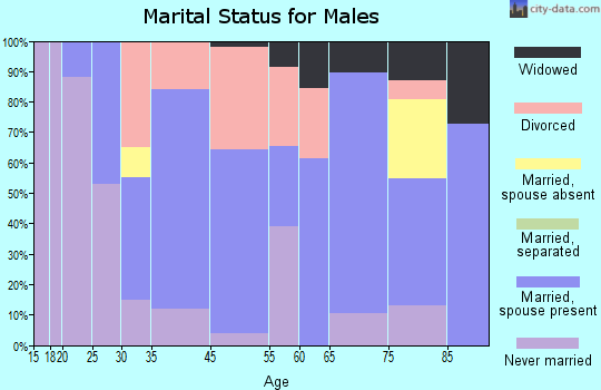 Deckerville marital status for males