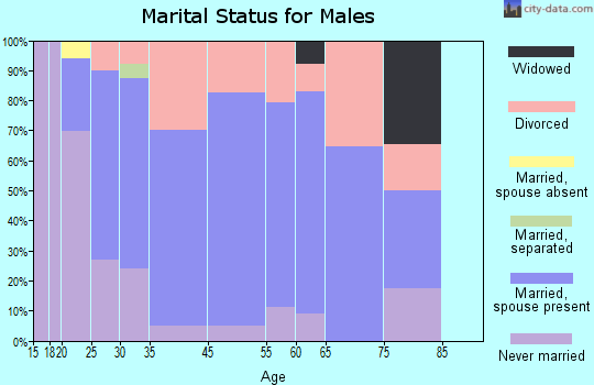 Dundee marital status for males