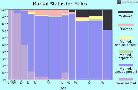 East Grand Rapids marital status for males