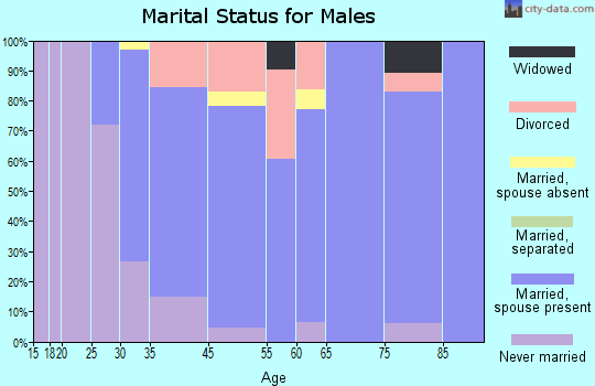 Ferrysburg marital status for males