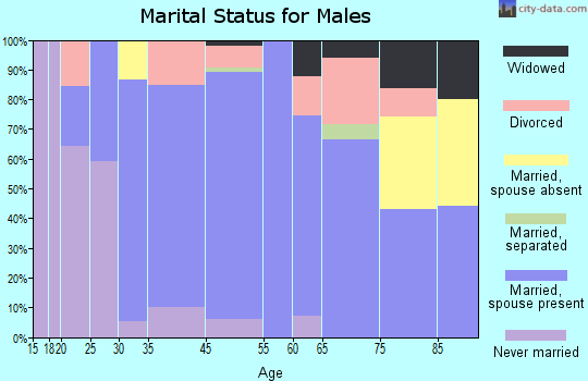 Gladwin marital status for males