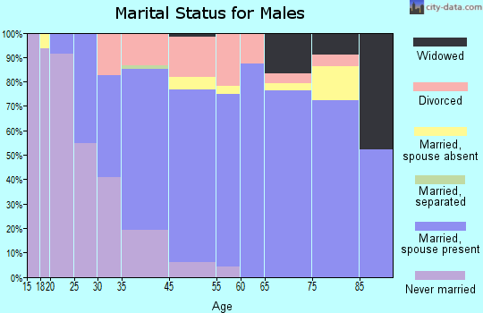 Grand Blanc marital status for males