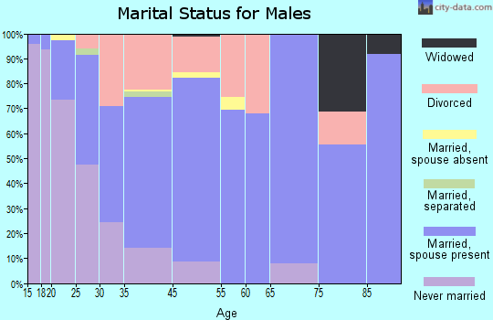 Grand Ledge marital status for males