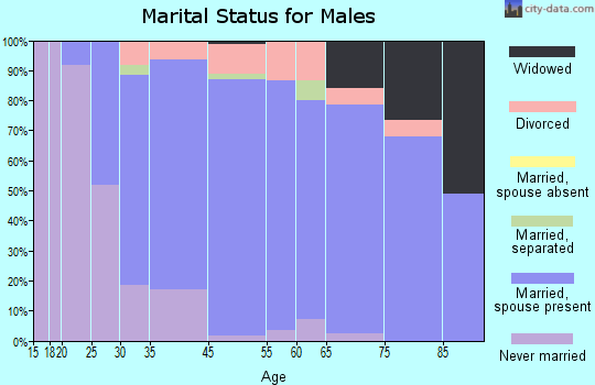 Grosse Pointe marital status for males