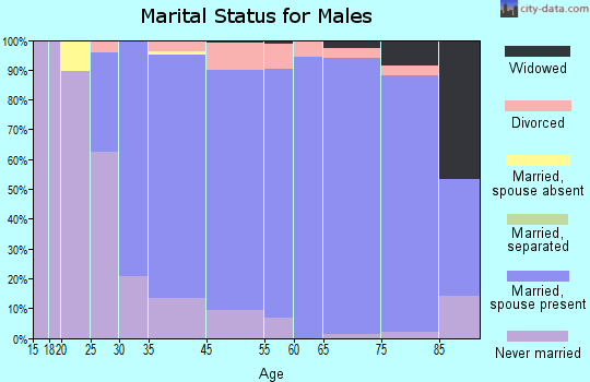 Grosse Pointe Farms marital status for males