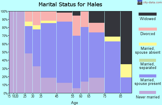 Harbor Springs marital status for males