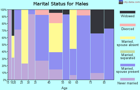 Harrisville marital status for males