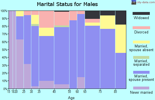 Hastings marital status for males