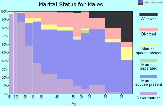 Hazel Park marital status for males