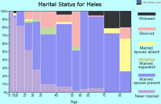Hillsdale marital status for males
