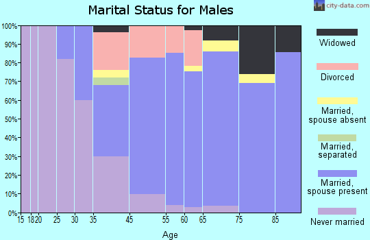 Hubbard Lake marital status for males