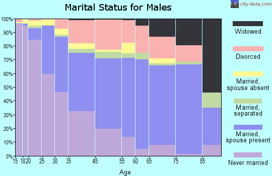 Inkster marital status for males