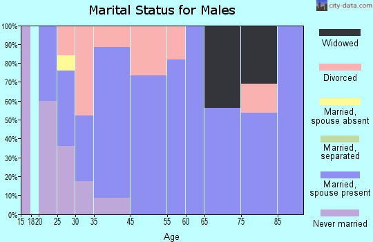 Kaleva marital status for males